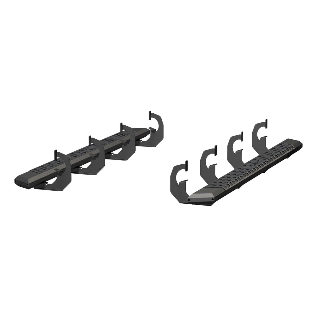 ARIES AdvantEDGE 5-1/2" x 75" Black Aluminum Side Bars 2556002 fits Chevrolet / GMC - Main Product View