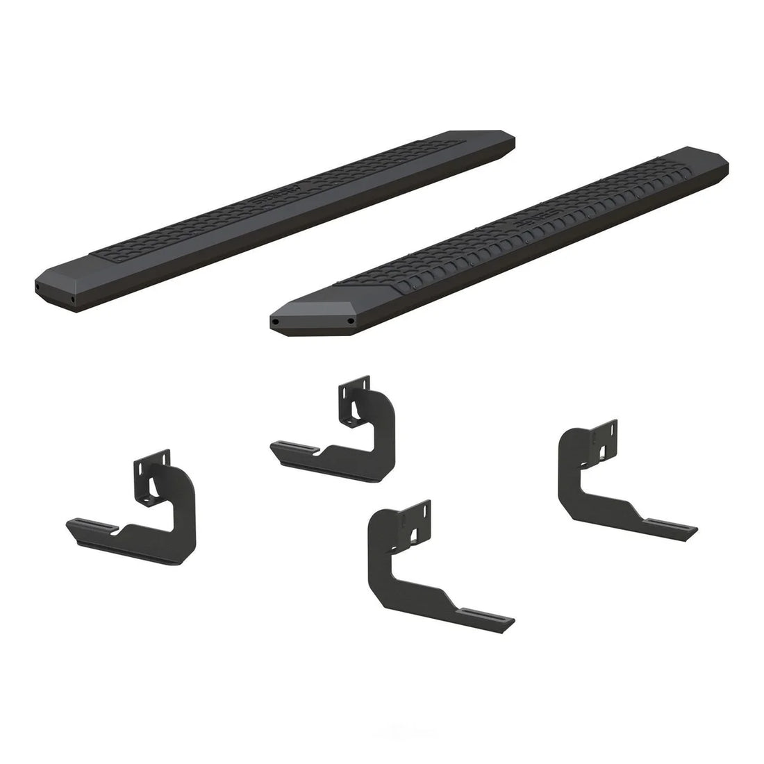 ARIES AdvantEDGE 5-1/2" x 75" Black Aluminum Side Bars 2556008 fits 2004-2014 Ford F-150 - Side View