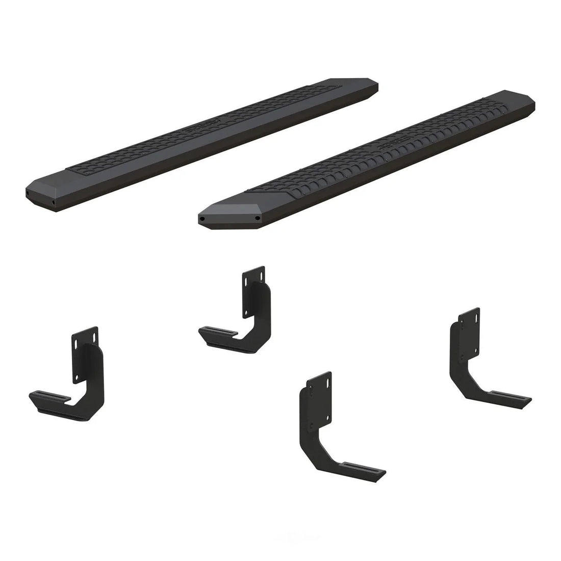 ARIES AdvantEDGE 5-1/2" x 75" Black Aluminum Side Bars 2556014 fits Ford F-250 - Side View