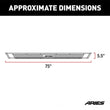 Load image into Gallery viewer, ARIES AdvantEDGE 5-1/2" x 75" Black Aluminum Side Bars 2556014 fits Ford F-250 - Back View