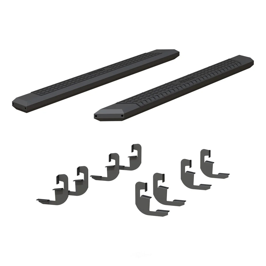 ARIES AdvantEDGE 5-1/2" x 75" Black Aluminum Side Bars 2556051 fits Silverado / Sierra CREW - Additional View 5
