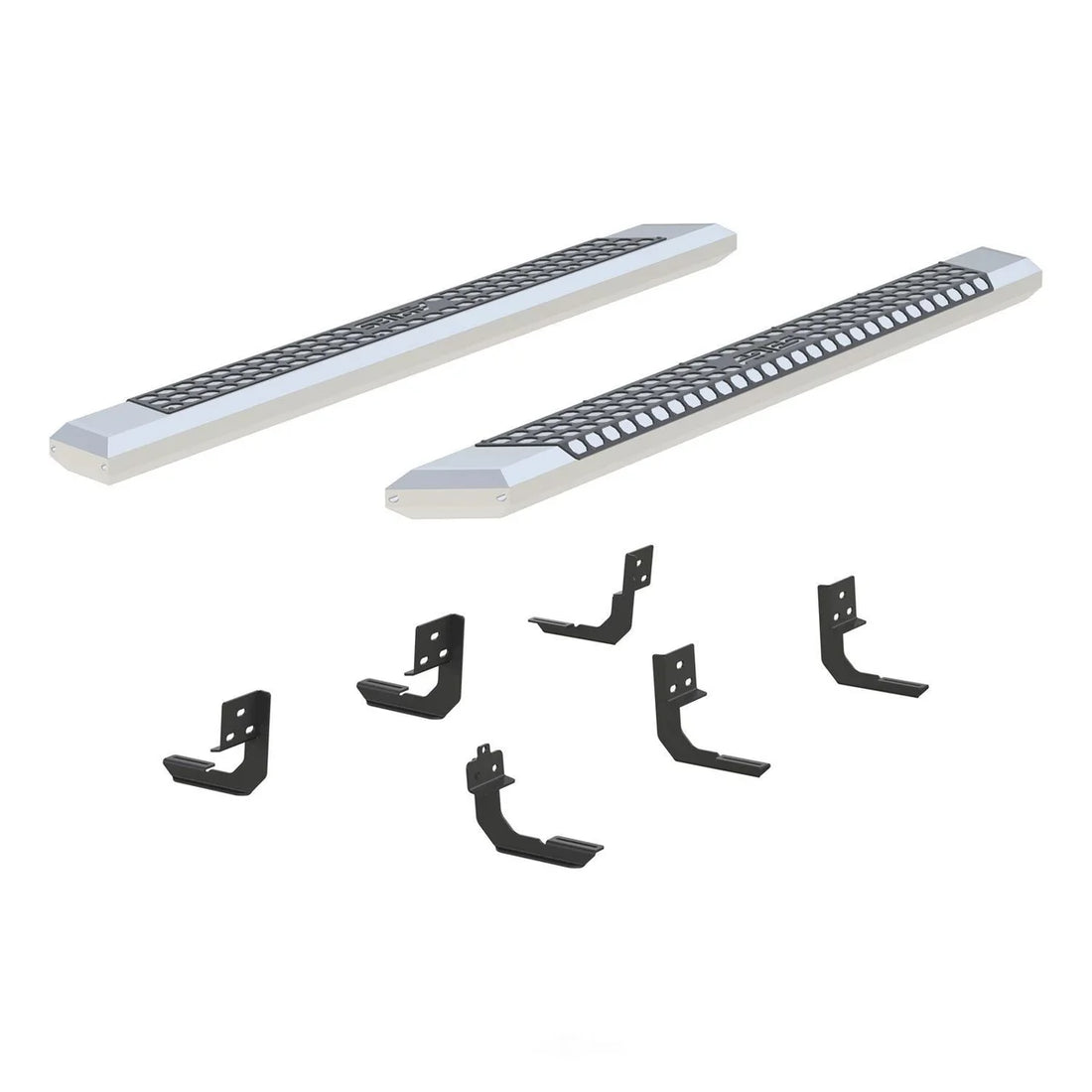 ARIES AdvantEDGE 5-1/2" x 75" Chrome Aluminum Side Bars 2555005 fits Dodge Ram / 2009-2010 Dodge Ram 1500 LARAMIE / Ram 15...
