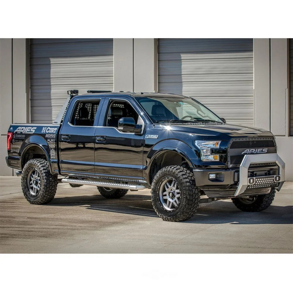 ARIES AdvantEDGE 5-1/2" x 75" Chrome Aluminum Side Bars 2555012 fits Ford F150 - Additional View 10