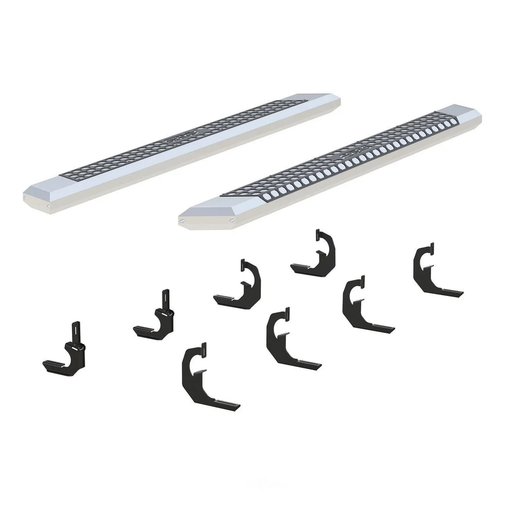 ARIES AdvantEDGE 5-1/2" x 75" Chrome Aluminum Side Bars 2555021 fits 2007-2019 GMC Sierra 2500 Hd - Side View