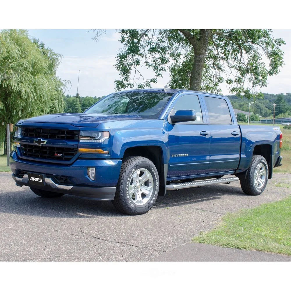ARIES AdvantEDGE 5-1/2" x 75" Chrome Aluminum Side Bars 2555021 fits 2007-2019 GMC Sierra 2500 Hd - Additional View 10