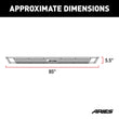 Load image into Gallery viewer, ARIES AdvantEDGE 5-1/2" x 85" Black Aluminum Side Bars (No Brackets) 2055985 fits 2011-2014 Ford F-150 FX2 / 2009-2010 For...