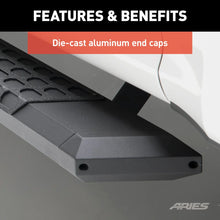 Load image into Gallery viewer, ARIES AdvantEDGE 5-1/2" x 91" Black Aluminum Side Bars 2556046 fits Silverado / Sierra - Side View