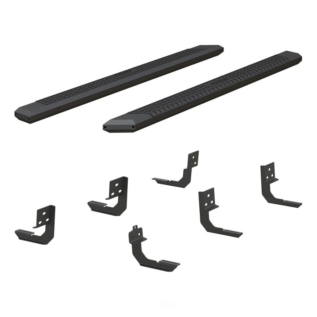 ARIES AdvantEDGE 5-1/2" x 91" Black Aluminum Side Bars 2556026 fits Ram 2500 - Side View