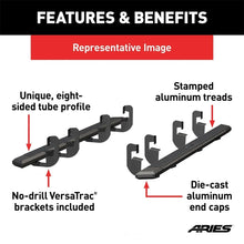 Load image into Gallery viewer, ARIES AdvantEDGE 5-1/2" x 91" Black Aluminum Side Bars 2556026 fits Ram 2500 - Installation View