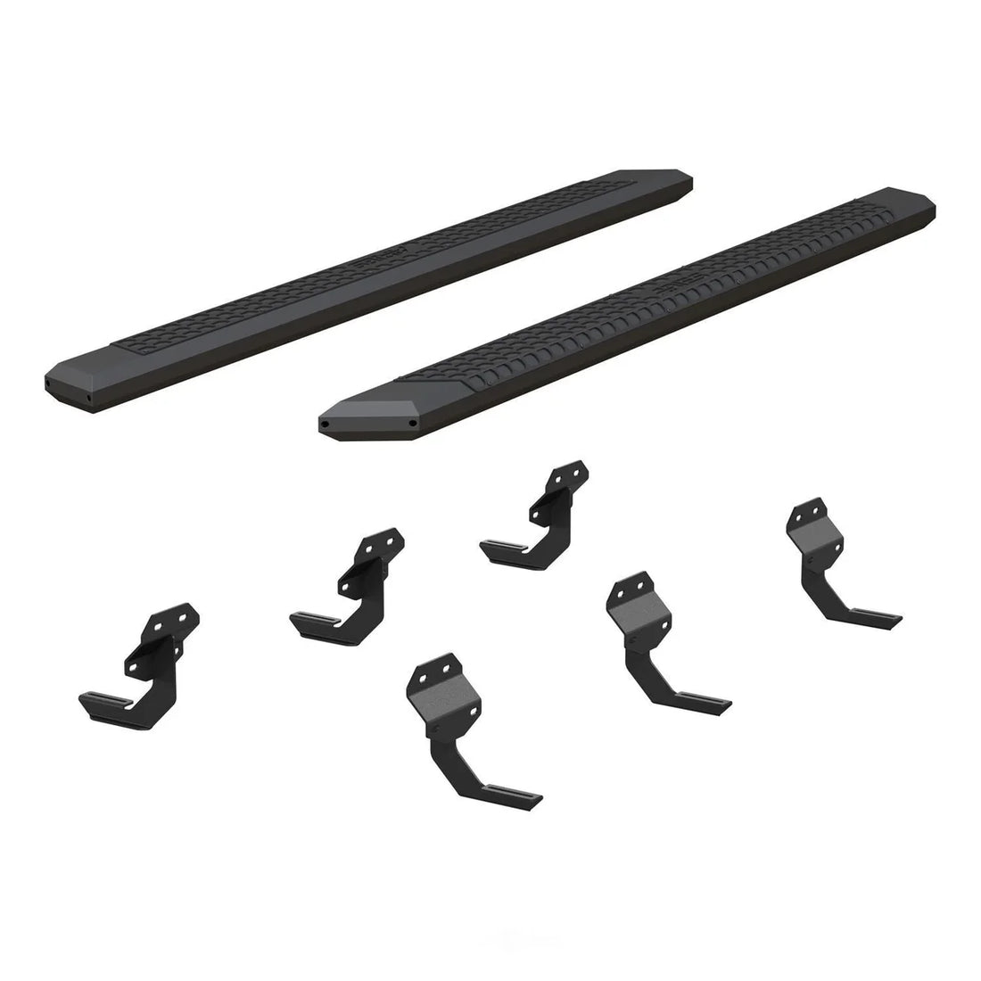 ARIES AdvantEDGE 5-1/2" x 91" Black Aluminum Side Bars 2556048 fits Ford F-Series CREW CAB - Side View