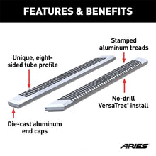 Load image into Gallery viewer, ARIES AdvantEDGE 5-1/2" x 91" Chrome Aluminum Side Bars (No Brackets) 2055891 - Additional View 6