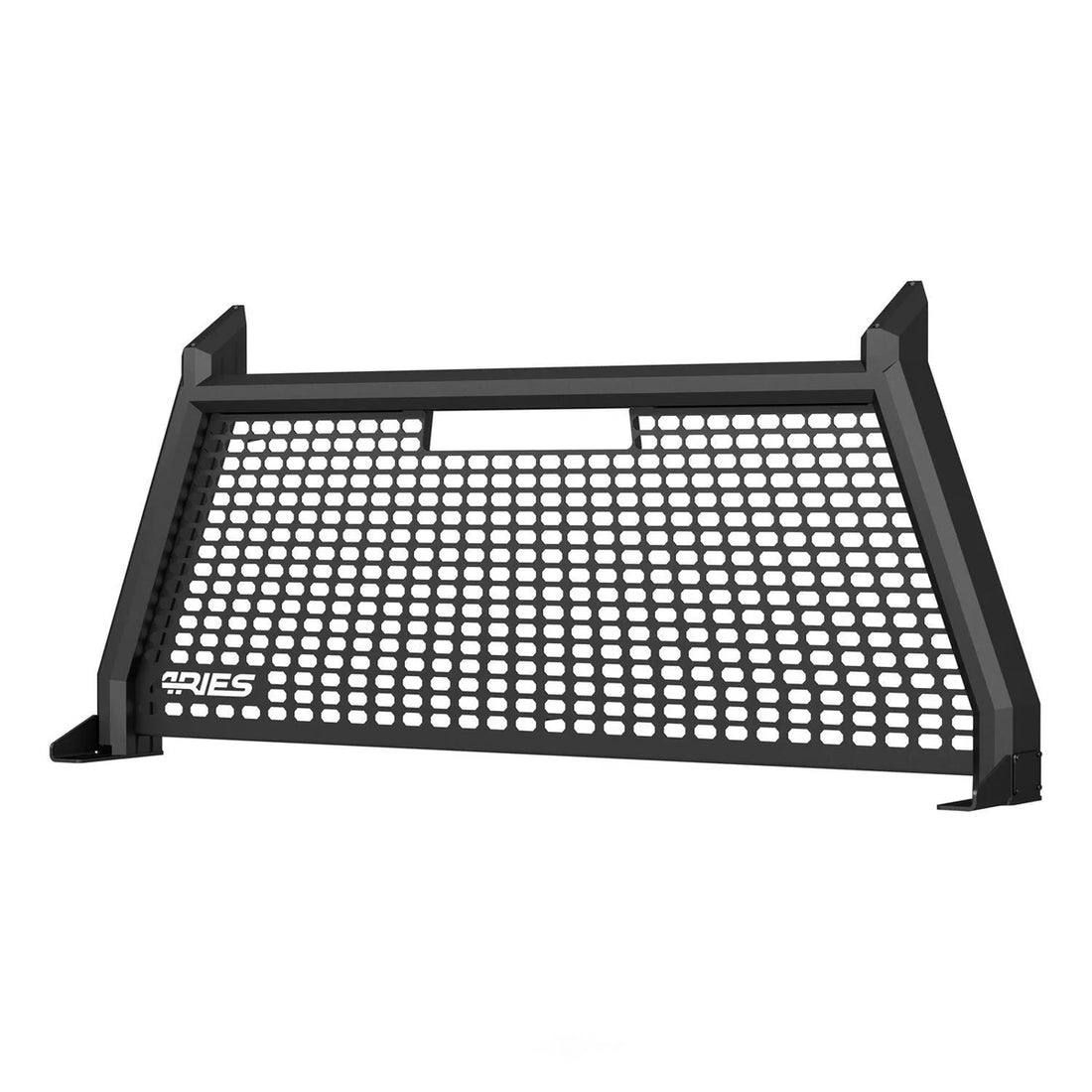 ARIES AdvantEDGE Black Aluminum Headache Rack 1110107 fits Ford F-250 / F-350 Super Duty - Back View