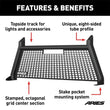 Load image into Gallery viewer, ARIES AdvantEDGE Black Aluminum Headache Rack 1110107 fits Ford F-250 / F-350 Super Duty - Additional View 6