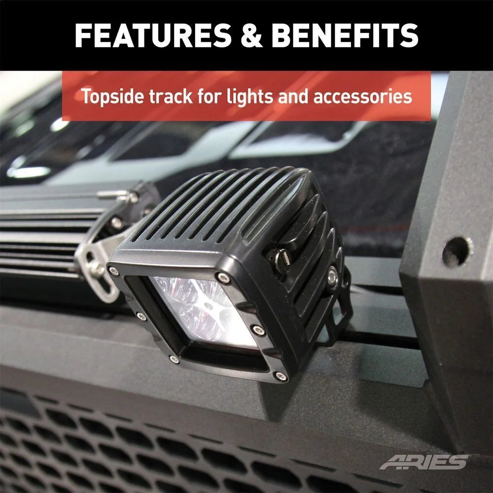ARIES AdvantEDGE Black Aluminum Headache Rack 1110107 fits Ford F-250 / F-350 Super Duty - Additional View 9