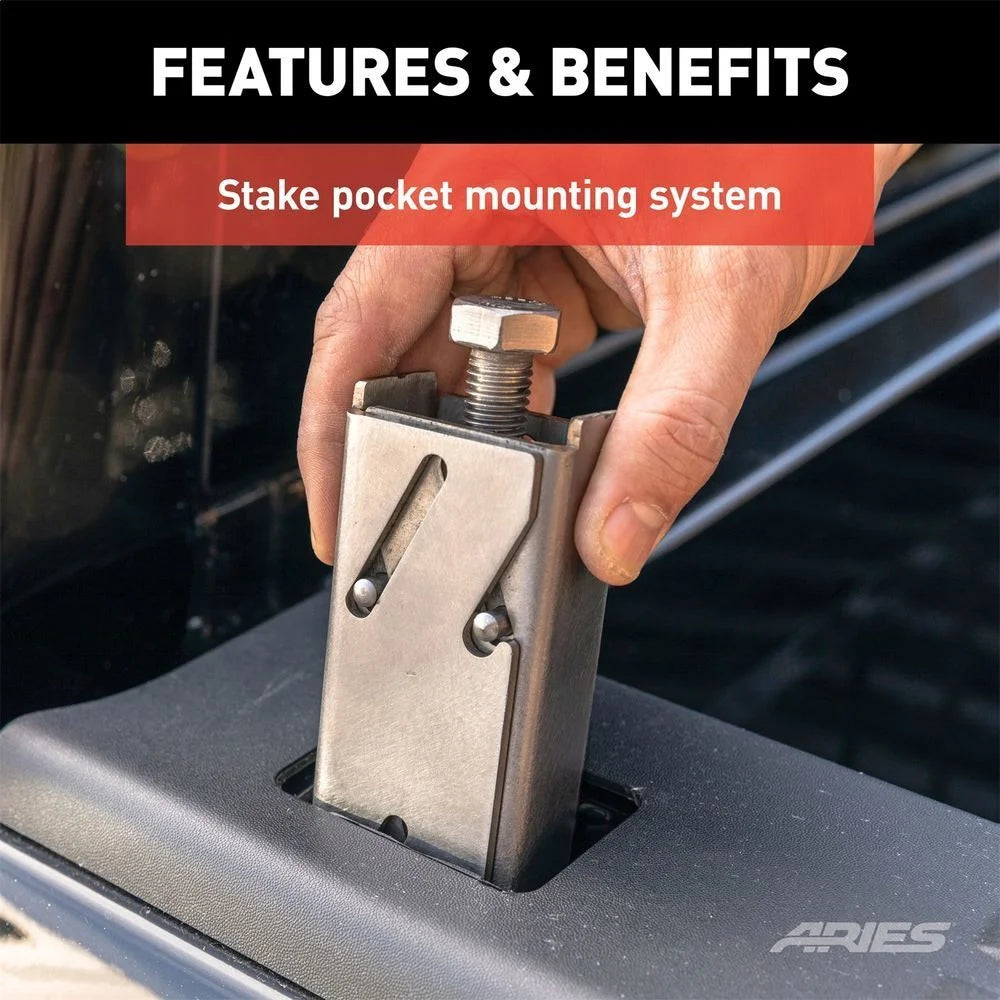 ARIES AdvantEDGE Black Aluminum Headache Rack 1110107 fits Ford F-250 / F-350 Super Duty - Additional View 10