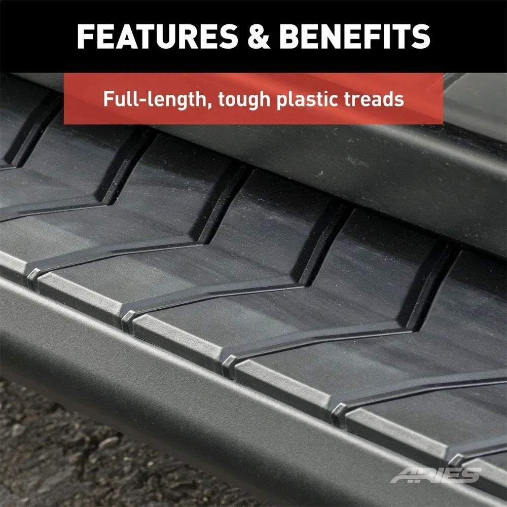 ARIES AeroTread 5" x 67" Black Stainless Running Boards 2061023 fits Jeep Renegade - Additional View 7