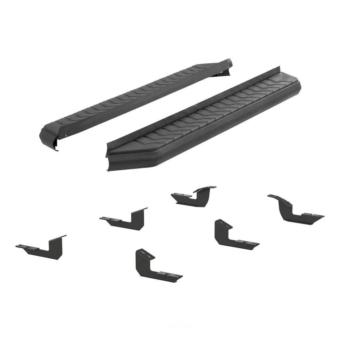 ARIES AeroTread 5" x 67" Black Stainless Running Boards 2061027 fits Toyota 4RUNNER - Side View