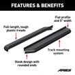 Load image into Gallery viewer, ARIES AeroTread 5" x 70" Black Stainless Running Boards (No Brackets) 2051970 fits 2016-2019 Honda Pilot Elite / 2016-2017...