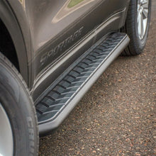 Load image into Gallery viewer, ARIES AeroTread 5" x 70" Black Stainless Running Boards 2061021 fits Ford Escape - Installation View