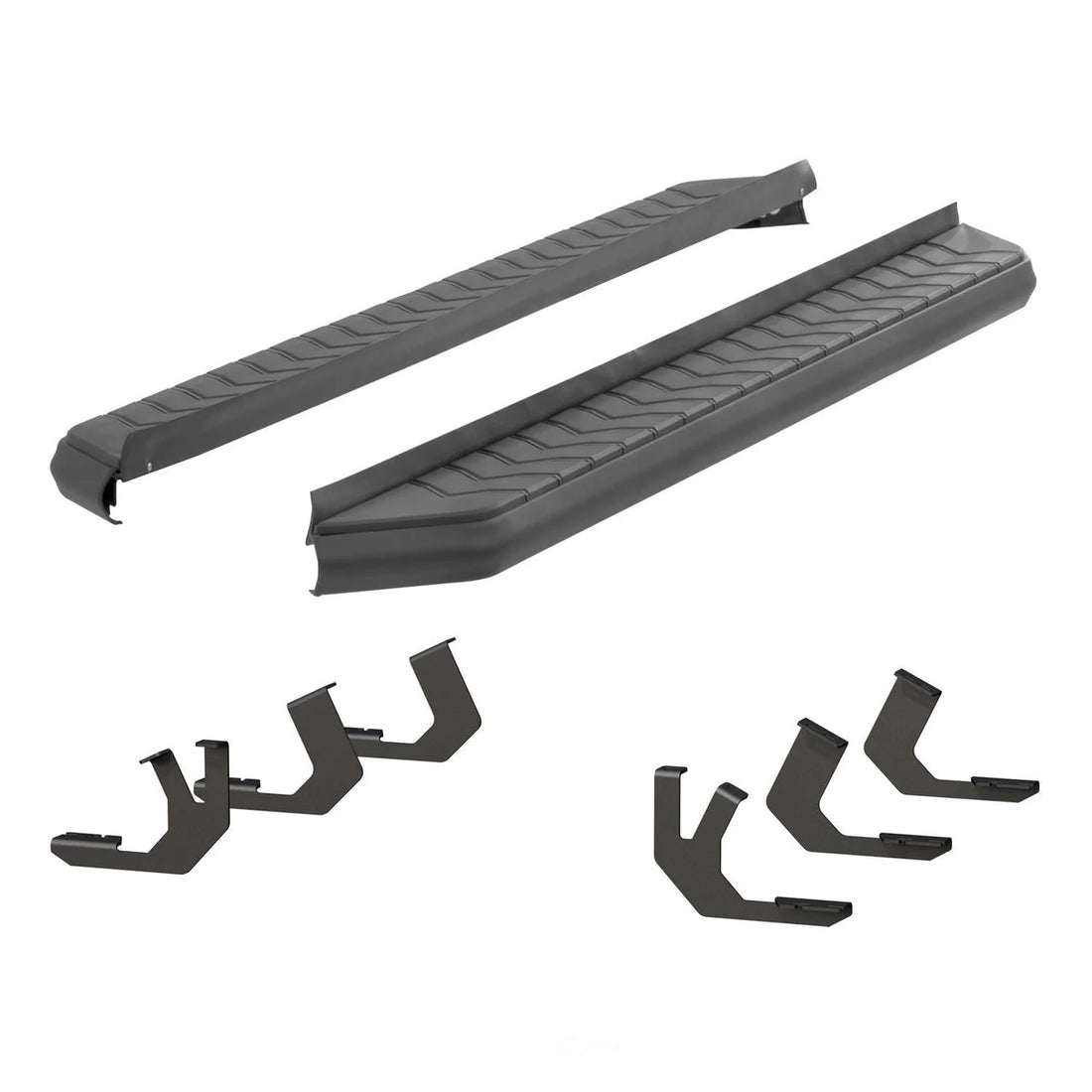 ARIES AeroTread 5" x 70" Black Stainless Running Boards 2061025 fits Toyota 4RUNNER - Side View