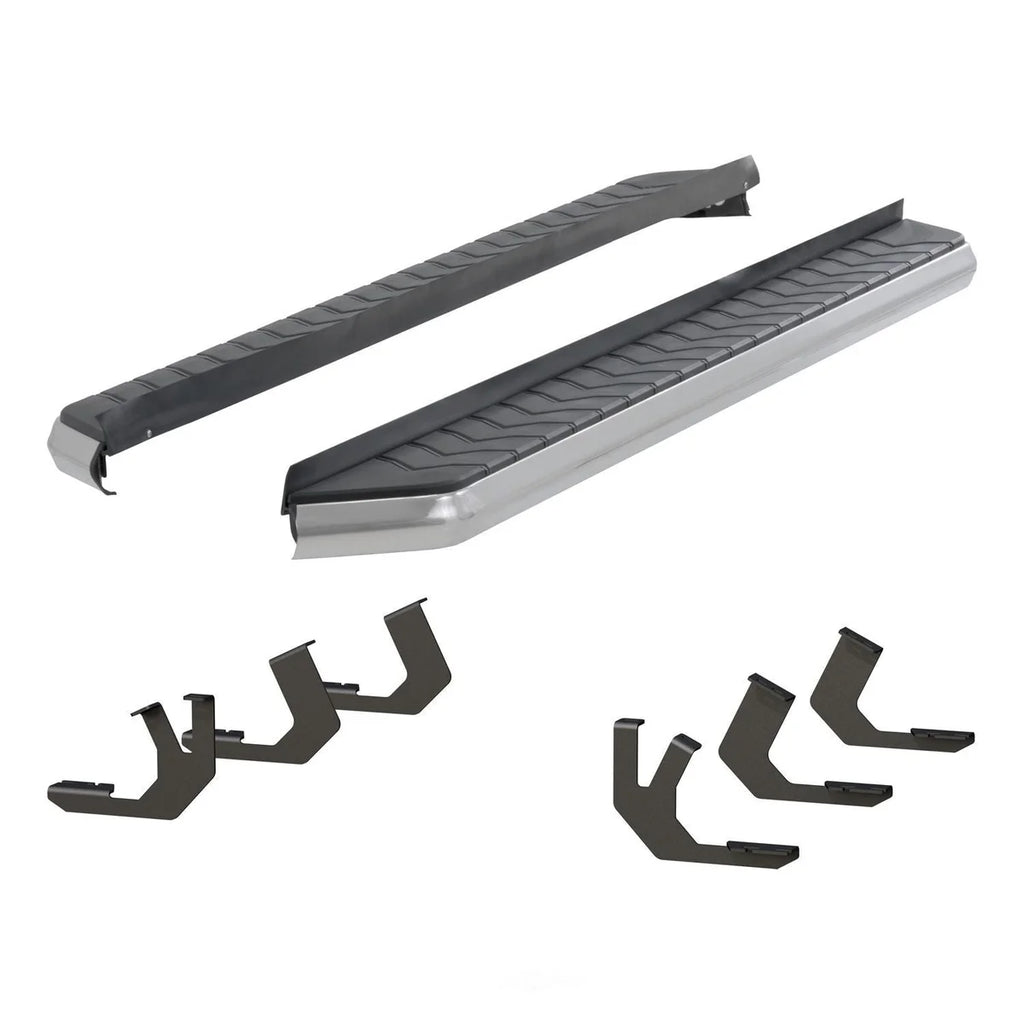 ARIES AeroTread 5" x 70" Polished Stainless Running Boards 2051025 fits Toyota 4RUNNER - Side View