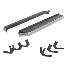 Load image into Gallery viewer, ARIES AeroTread 5" x 70" Polished Stainless Running Boards 2051025 fits Toyota 4RUNNER - Side View