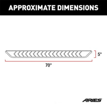 Load image into Gallery viewer, ARIES AeroTread 5" x 70" Polished Stainless Running Boards 2051025 fits Toyota 4RUNNER - Back View