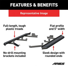 Load image into Gallery viewer, ARIES AeroTread 5" x 73" Black Stainless Running Boards 2061040 fits Ford Explorer - Additional View 7