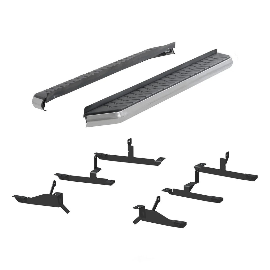 ARIES AeroTread 5" x 73" Polished Stainless Running Boards 2051035 fits Acadia / XT5 - Side View