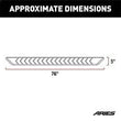 Load image into Gallery viewer, ARIES AeroTread 5" x 76" Black Stainless Running Boards, Select Traverse, Acadia 2061020 fits 2007-2012 GMC Acadia / 2007-...