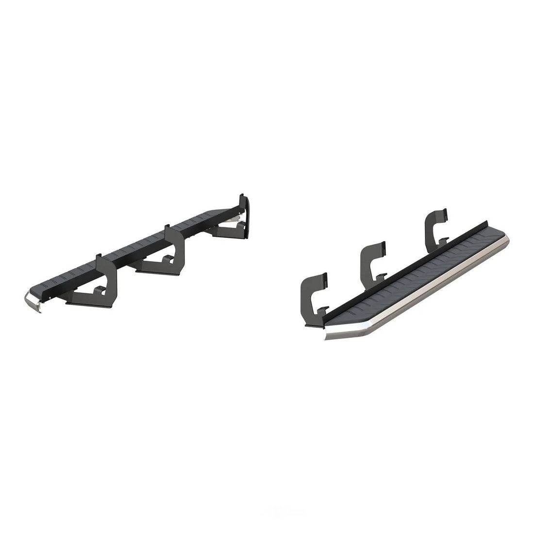 ARIES AeroTread 5" x 76" Polish Stainless Running Boards 2051004 fits Cadillac / Chevrolet - Side View