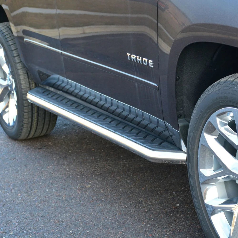ARIES AeroTread 5" x 76" Polish Stainless Running Boards 2051004 fits Cadillac / Chevrolet - Additional View 10