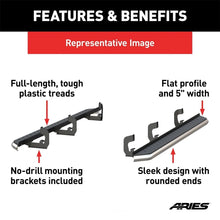 Load image into Gallery viewer, ARIES AeroTread 5" x 76" Polished Stainless Running Boards 2051003 fits 2011-2019 Ford Explorer - Additional View 7