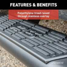 Load image into Gallery viewer, ARIES AscentStep 5-1/2" x 75" Black Steel Running Boards 2558005 fits 2009-2010 Dodge Ram 1500 LARAMIE / 2012-2017 Ram 150...