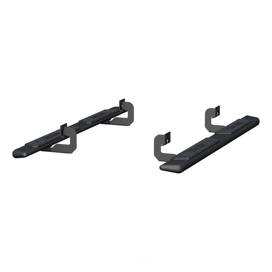 ARIES AscentStep 5-1/2" x 75" Black Steel Running Boards 2558008 fits 2004-2014 Ford F-150 - Side View