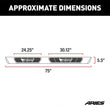 Load image into Gallery viewer, ARIES AscentStep 5-1/2" x 75" Black Steel Running Boards 2558014 fits 1999-2016 Ford F-250 Super Duty / 1999-2016 Ford F-3...