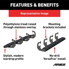 Load image into Gallery viewer, ARIES AscentStep 5-1/2" x 75" Black Steel Running Boards 2558054 fits Ford Explorer - Installation View