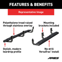 Load image into Gallery viewer, ARIES AscentStep 5-1/2" x 85" Black Steel Running Boards 2558006 fits Ram 1500 / 2500 / 3500 - Side View