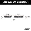 Load image into Gallery viewer, ARIES AscentStep 5-1/2" x 85" Black Steel Running Boards 2558044 fits Chevrolet Colorado / GMC Canyon - Main Product View