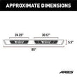 Load image into Gallery viewer, ARIES AscentStep 5-1/2" x 85" Black Steel Running Boards 2558044 fits Chevrolet Colorado / GMC Canyon - Main Product View