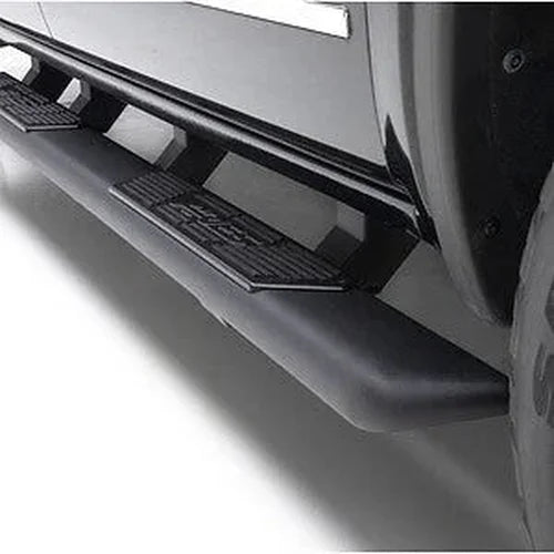 ARIES AscentStep 5-1/2" x 85" Black Steel Running Boards 2558044 fits Chevrolet Colorado / GMC Canyon - Back View