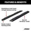 Load image into Gallery viewer, ARIES AscentStep 5-1/2" x 91" Black Steel Running Boards (No Brackets) 2057991 fits 1999-2019 Chevrolet / Ford / GMC - Bac...
