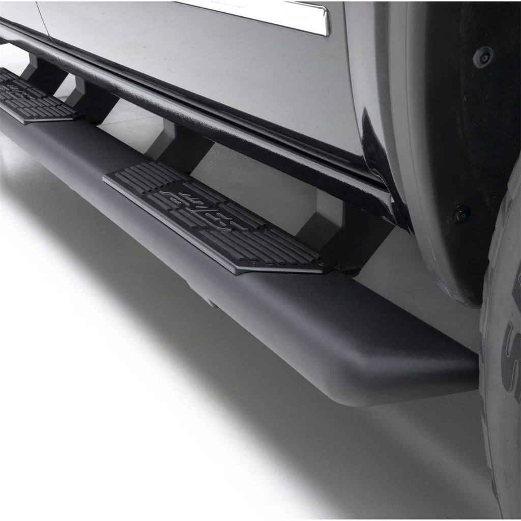 ARIES AscentStep 5-1/2" x 91" Black Steel Running Boards 2558007 fits Ram 1500 / Ram CREW - Installation View