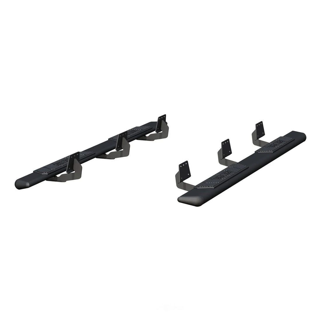 ARIES AscentStep 5-1/2" x 91" Black Steel Running Boards 2558007 fits Ram 1500 / Ram CREW - Additional View 5
