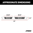 Load image into Gallery viewer, ARIES AscentStep 5-1/2" x 91" Black Steel Running Boards 2558024 fits 1999-2016 Ford F-250 Super Duty / 1999-2016 Ford F-3...