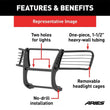Load image into Gallery viewer, ARIES Black Steel Grille Guard 2043 fits 1998-2003 Toyota Land Cruiser - Additional View 5