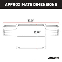 Load image into Gallery viewer, ARIES Black Steel Grille Guard 3062 fits Ford Escape / Mazda Tribute - Installation View