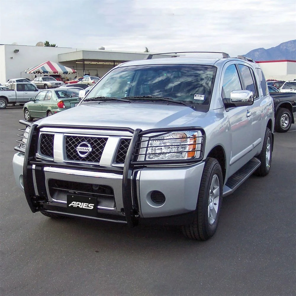 ARIES Black Steel Grille Guard 9046 fits 2005-2015 Nissan Armada / Titan - Additional View 9