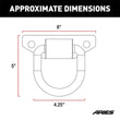 Load image into Gallery viewer, ARIES Bolt-On Anti-Rattle D-Rings (9,000 lbs, 2-Pack) 2081300 - Additional View 5