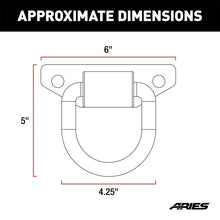 Load image into Gallery viewer, ARIES Bolt-On Anti-Rattle D-Rings (9,000 lbs, 2-Pack) 2081300 - Additional View 5